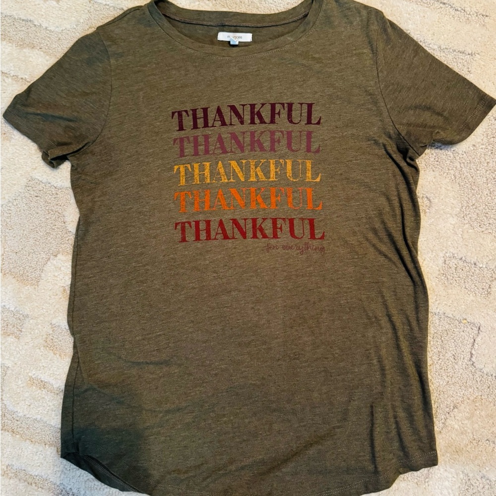 Maurices Olive Thankful Graphic Tee